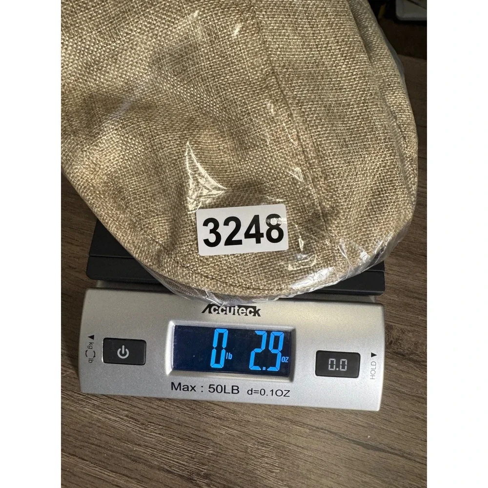 Stetson All American Tan Linen Flat Cap Ivy Driving Hat Mens Small Medium